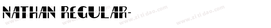 Nathan Regular字体转换